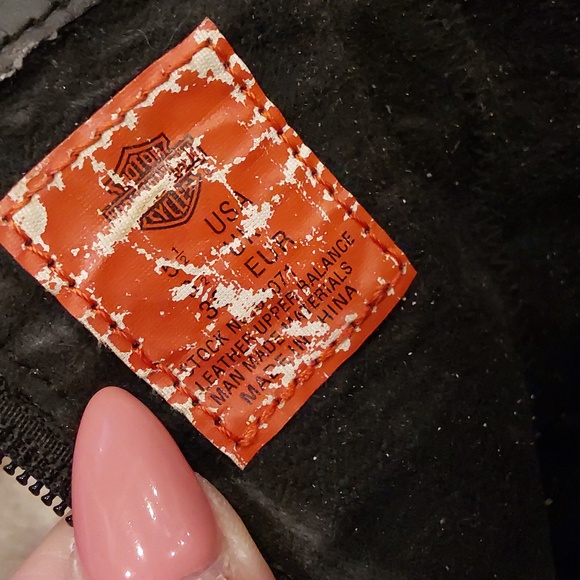 Harley-Davidson Womens Motorcycle Black Leather Boots Size 5.5 - Picture 11 of 11